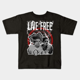 Bride of Frankenstein / Live Free or Die Kids T-Shirt